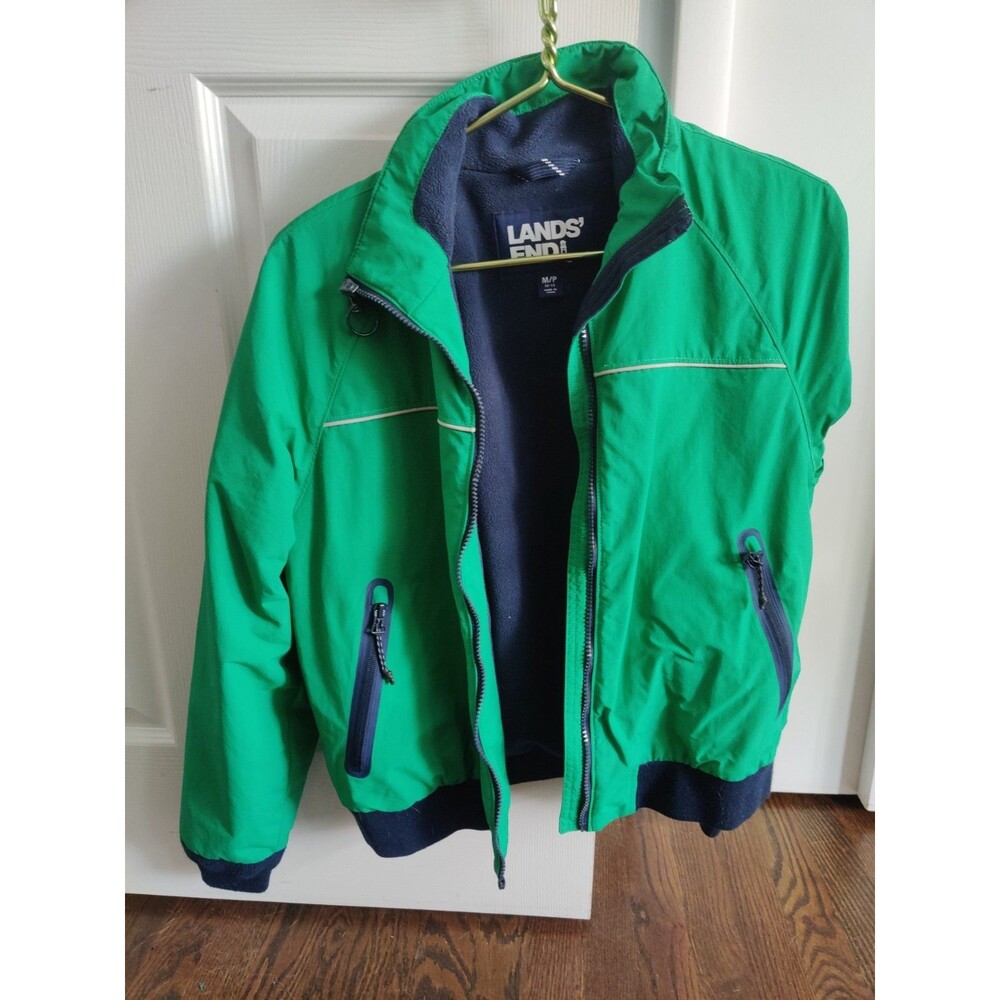 Lands' End ski jacket child's Medium green size 10/12 Medium M/P
